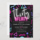 Search for flirty birthday invitations Thirty and flirty