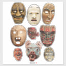 Search for white face stickers Ancient