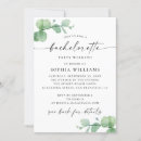 Search for green eucalyptus hens party invitations Watercolor