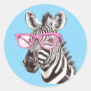 Search for pink zebra stickers Animal