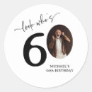 Search for 60 year old stickers Black and white