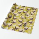 Search for pugs wrapping paper Brown