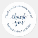 Search for thanks for celebrating with us wedding stickers Thank you