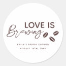 Search for love is brewing stickers Chic