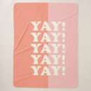 Search for pink and coral blankets Colorful