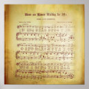 Search for vintage sheet music posters Stylish