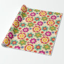 Search for mexican folk art wrapping paper Flowers
