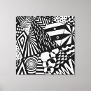 Search for black and white geometric shapes art Pattern