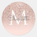 Search for blush rose stickers Monogrammed