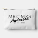 Search for anniversary cosmetic bags Mr and mrs