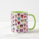 Search for colourful owls mugs Animal