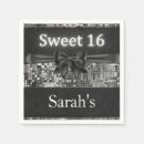 Search for silver and black napkins Birthday