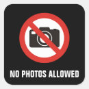 Search for no camera allowed stickers Forbidden