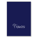 Search for blue and white place cards Script