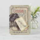Search for raven halloween invitations Victorian