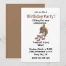 Search for funny squirrel birthday invitations Party