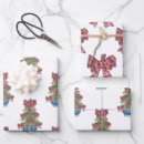 Search for chinoiserie christmas wrapping paper Red