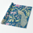 Search for peacock blue wrapping paper Floral
