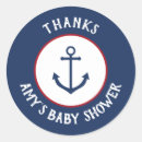 Search for nautical anchor baby shower stickers Sea