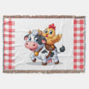 Search for cow and chicken blankets Rooster