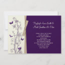 Search for purple butterfly wedding invitations Trendy
