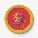 Search for flash paper plates Super hero