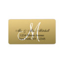 Search for black and gold address labels weddings Simple