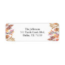 Search for autumn foliage return address labels Colourful