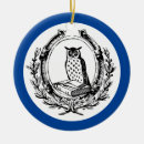 Search for vintage owl christmas tree decorations Blue