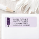 Search for purple floral wedding return address labels Minimalist