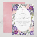 Search for floral confirmation invitations Pink
