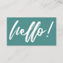 Search for teal business cards Typography