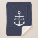 Search for nautical blankets Blue