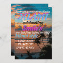 Search for miami beach party invitations Pink