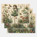 Search for fairies wrapping paper Botanical