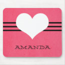 Search for pink heart mousepads Trendy
