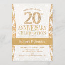 Search for 20th anniversary party invitations Damask