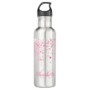 Search for pink glitter water bottles White
