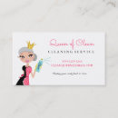 Search for character business cards Cleaning service