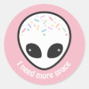 Search for cute alien stickers Space