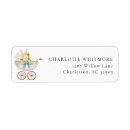 Search for baby pram return address labels For her