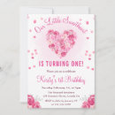 Search for cute 1st birthday invitations Floral