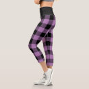 Search for purple plaid leggings Black