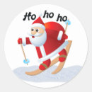 Search for snow skiing stickers Santa claus