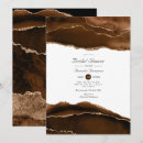 Search for agate bridal shower invitations Gold