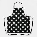 Search for black stars aprons Black and white