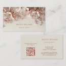 Search for flower shape business cards Qr code