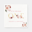 Search for fall birthday napkins Pink and gold