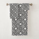 Search for greek bath towels Black and white