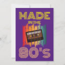 Search for vintage cassette tape invitations 80s